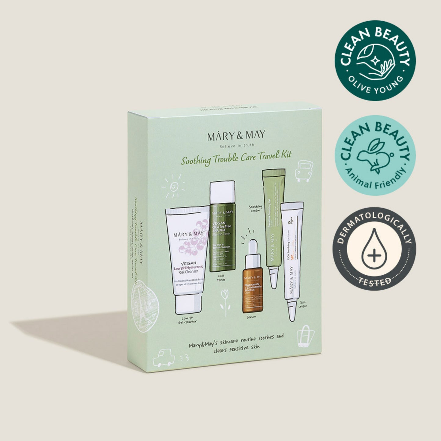 Soothing Trouble Care Travel Kit (5pcs)