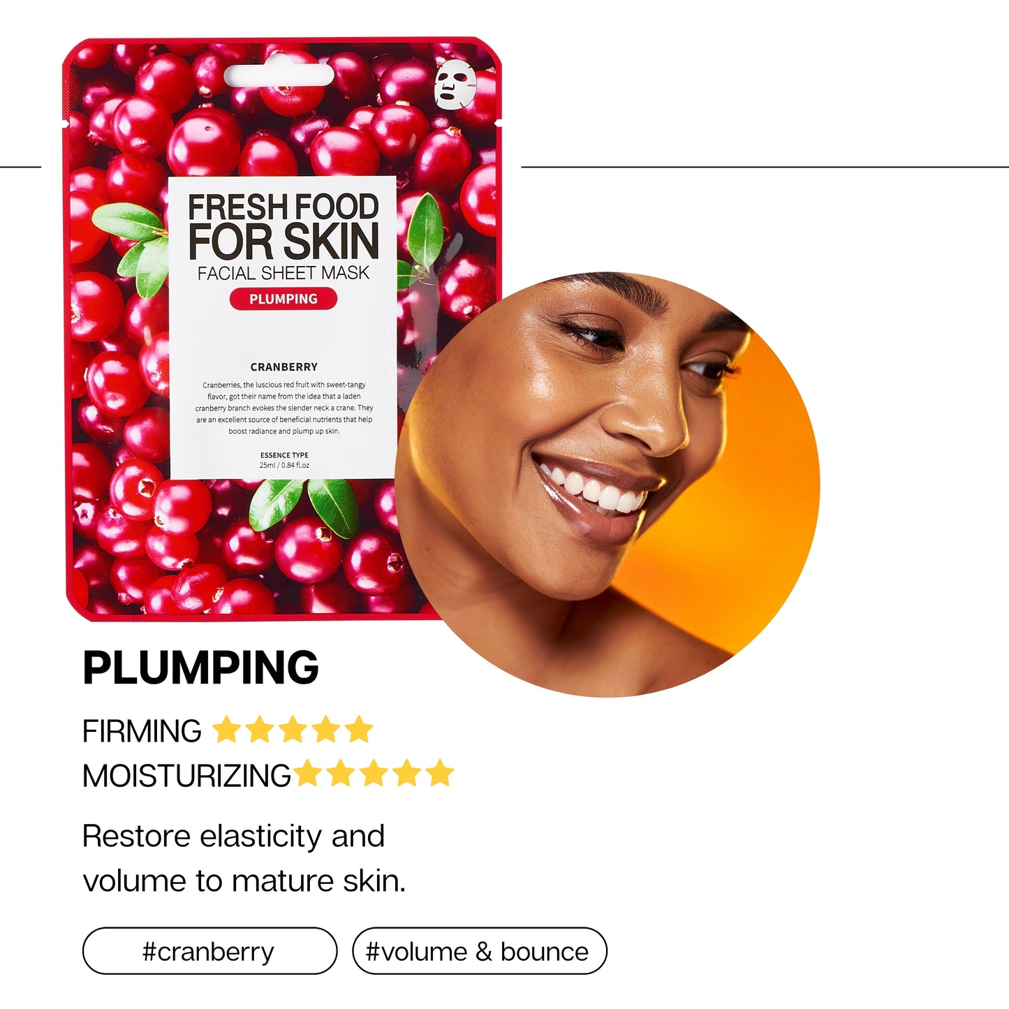 CRANBERRY- FRESHFOOD FACIAL MASK