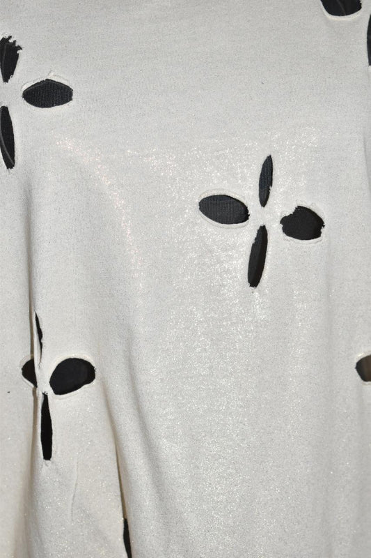 Starlit Petals Distressed Tee