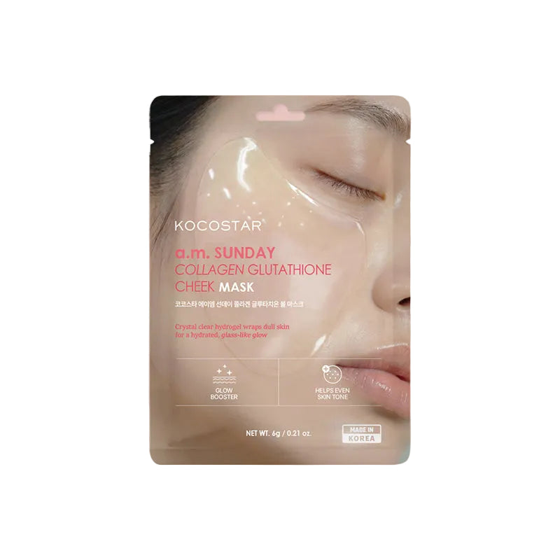a.m. SUNDAY COLLAGEN GLUTATHIONE CHEEK MASK