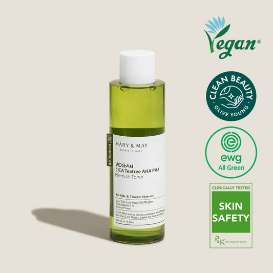 Vegan CICA Tea Tree AHA PHA Blemish Toner