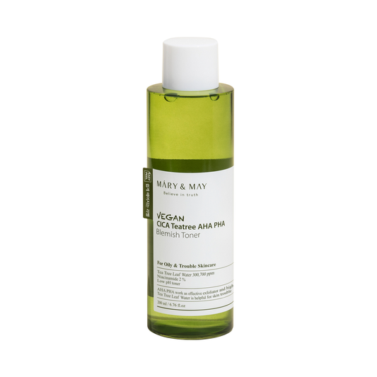 VEGAN CICA TEA TREE AHA PHA BLEMISH TONER 200ML