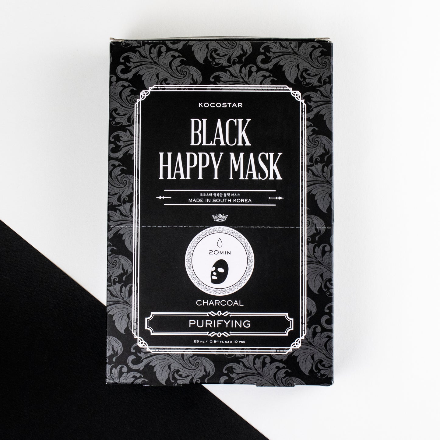 BLACK- HAPPY MASK