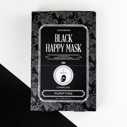 BLACK- HAPPY MASK