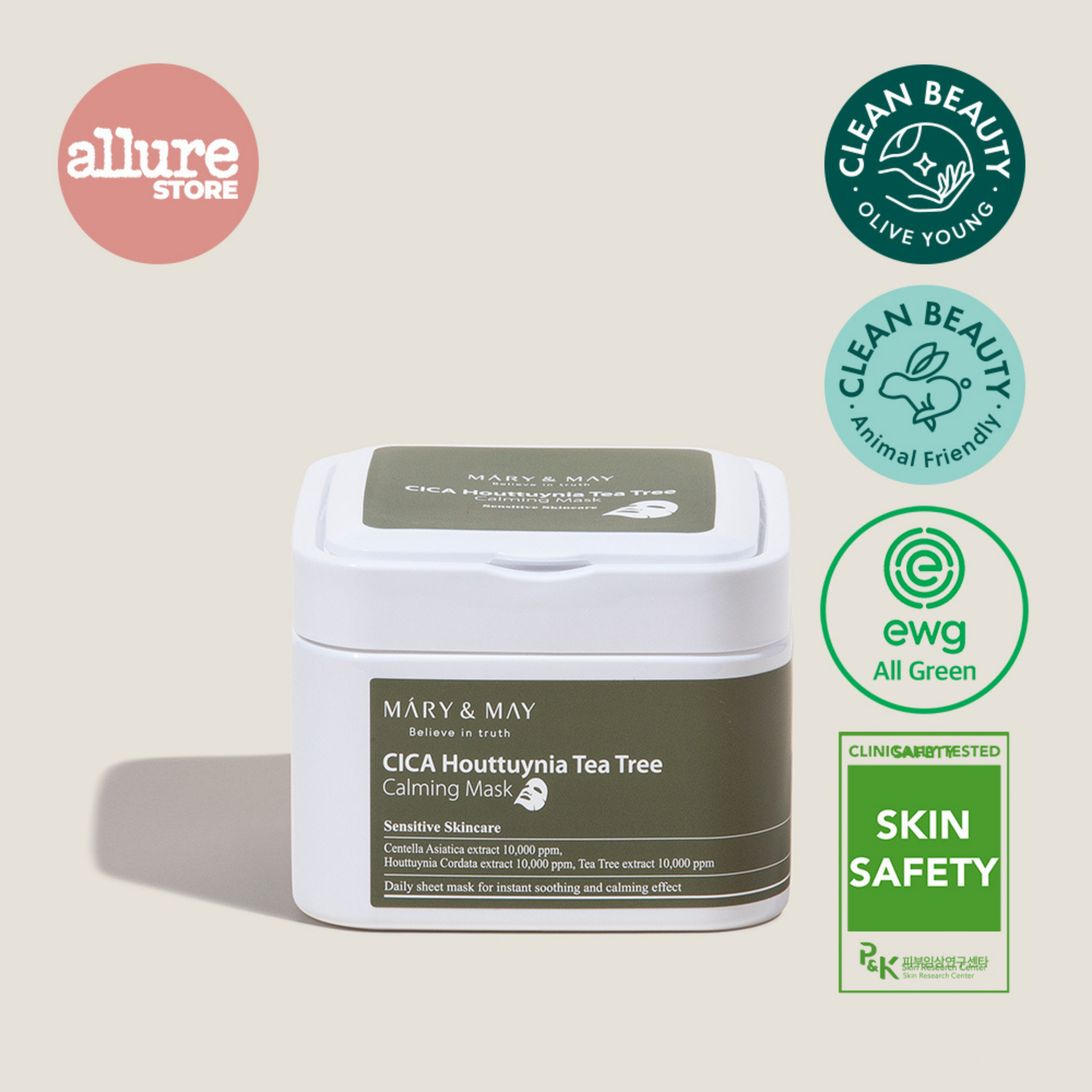 CICA HOUTTUYNIA TEA TREE CALMING MASK 30EA/400G