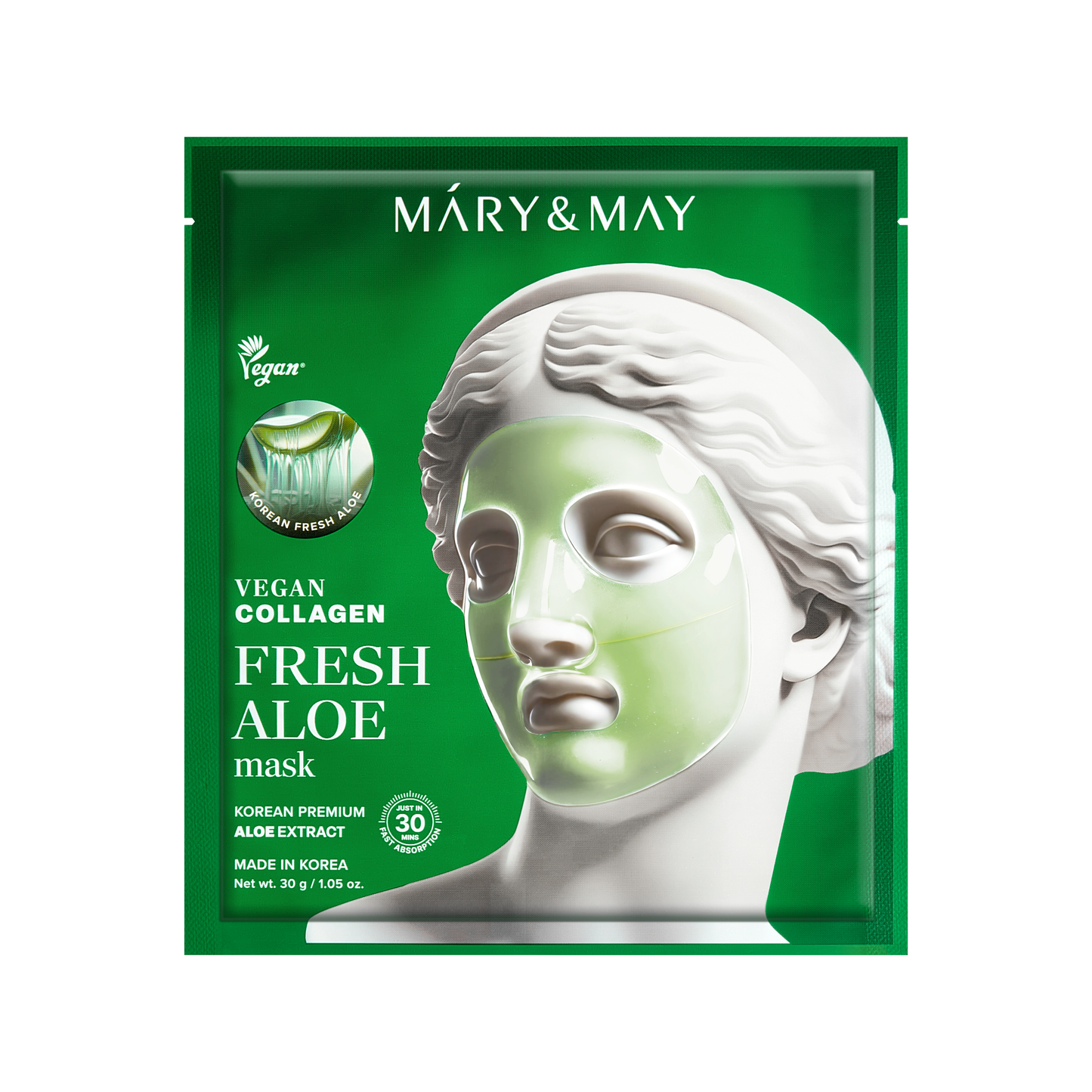 VEGAN COLLAGEN FRESH ALOE MASK  (SINGLE)