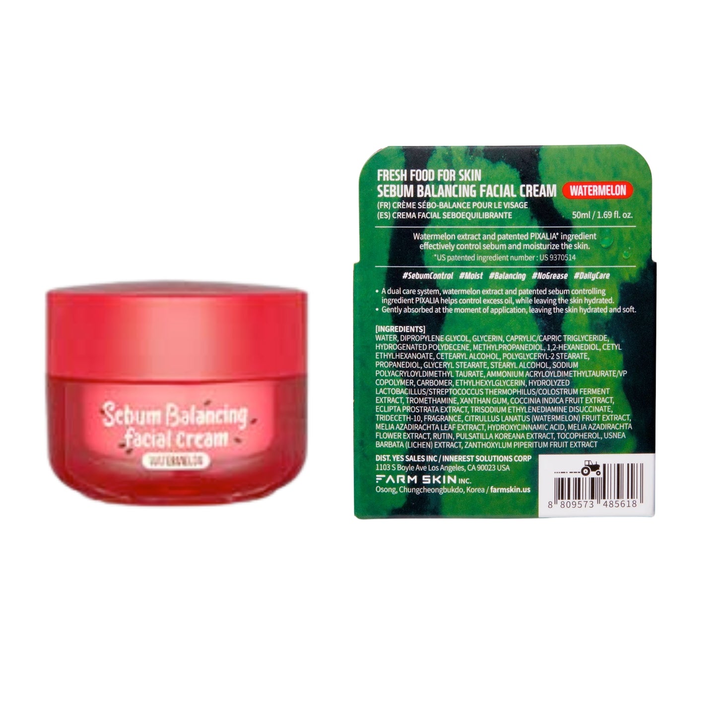 FRESHFOOD BALANCE SEBUM CREAM WATERMELON 50ML