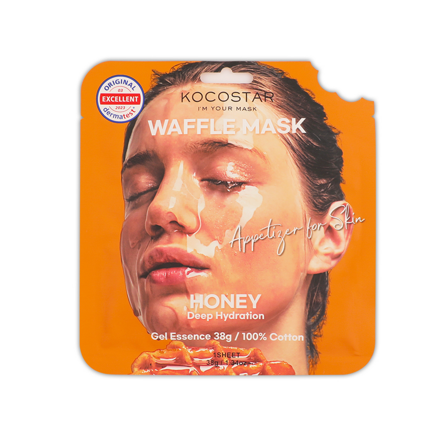 WAFFLE MASK HONEY