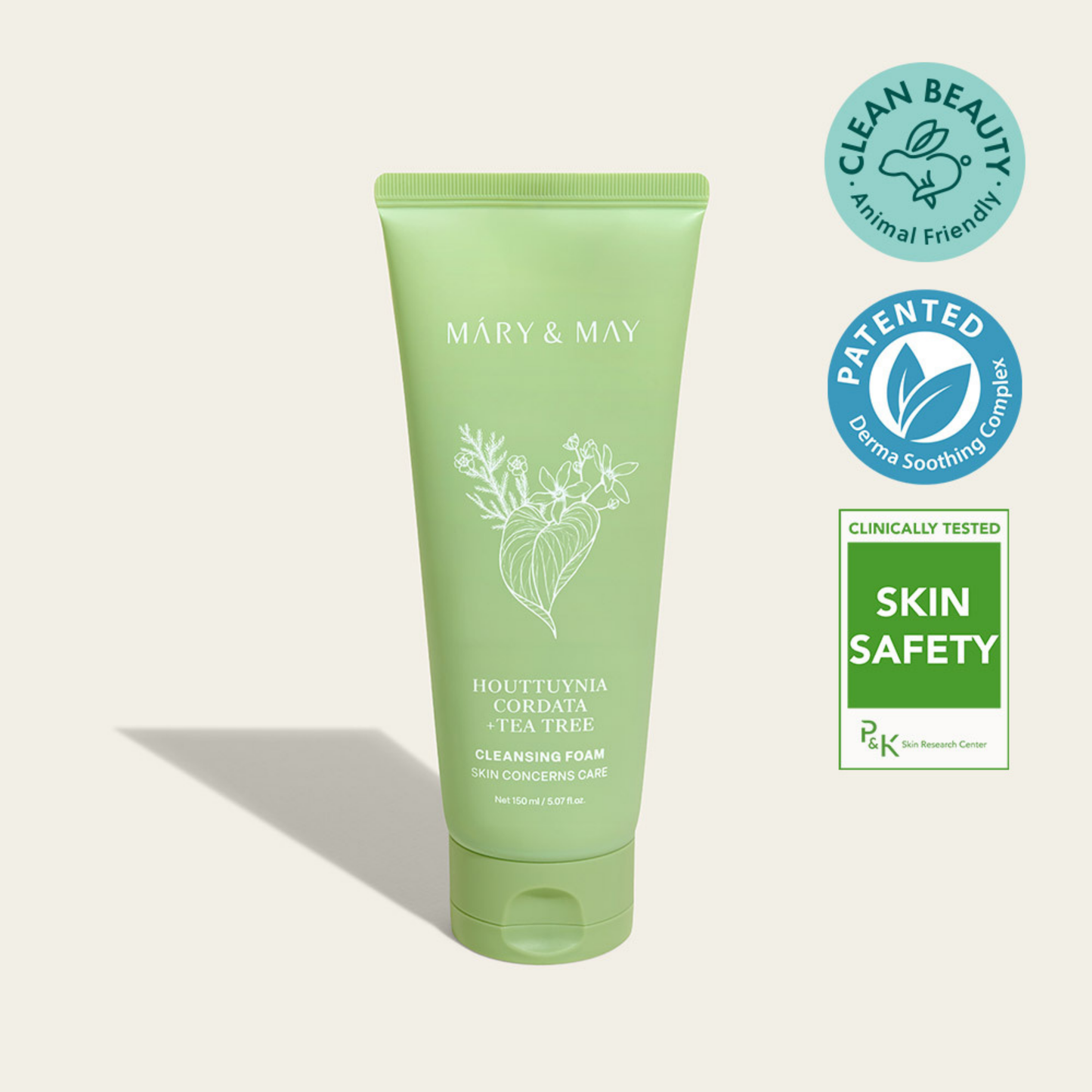 HOUTTUYNIA CORDATA+TEA TREE CLEANSING FOAM 150ML