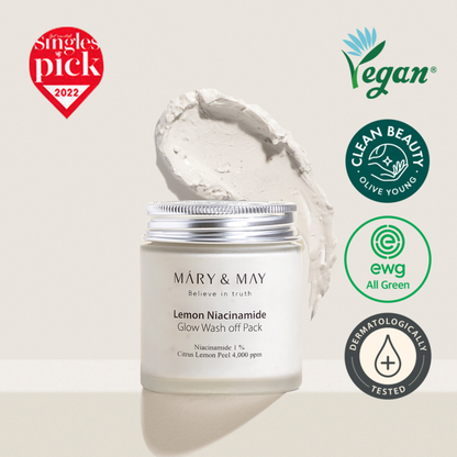 VEGAN LEMON NIACINAMIDE GLOW WASH OFF PACK 125G