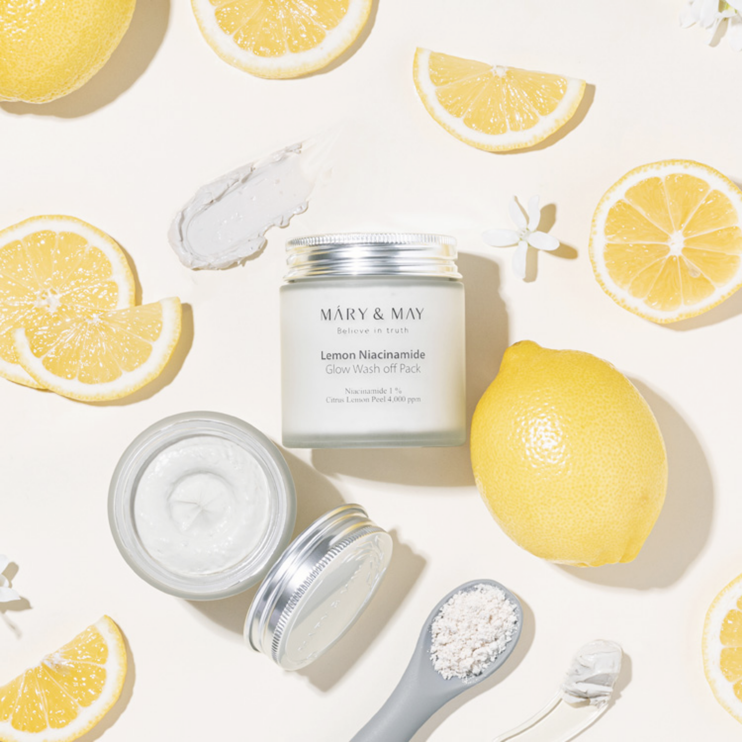 VEGAN LEMON NIACINAMIDE GLOW WASH OFF PACK 125G
