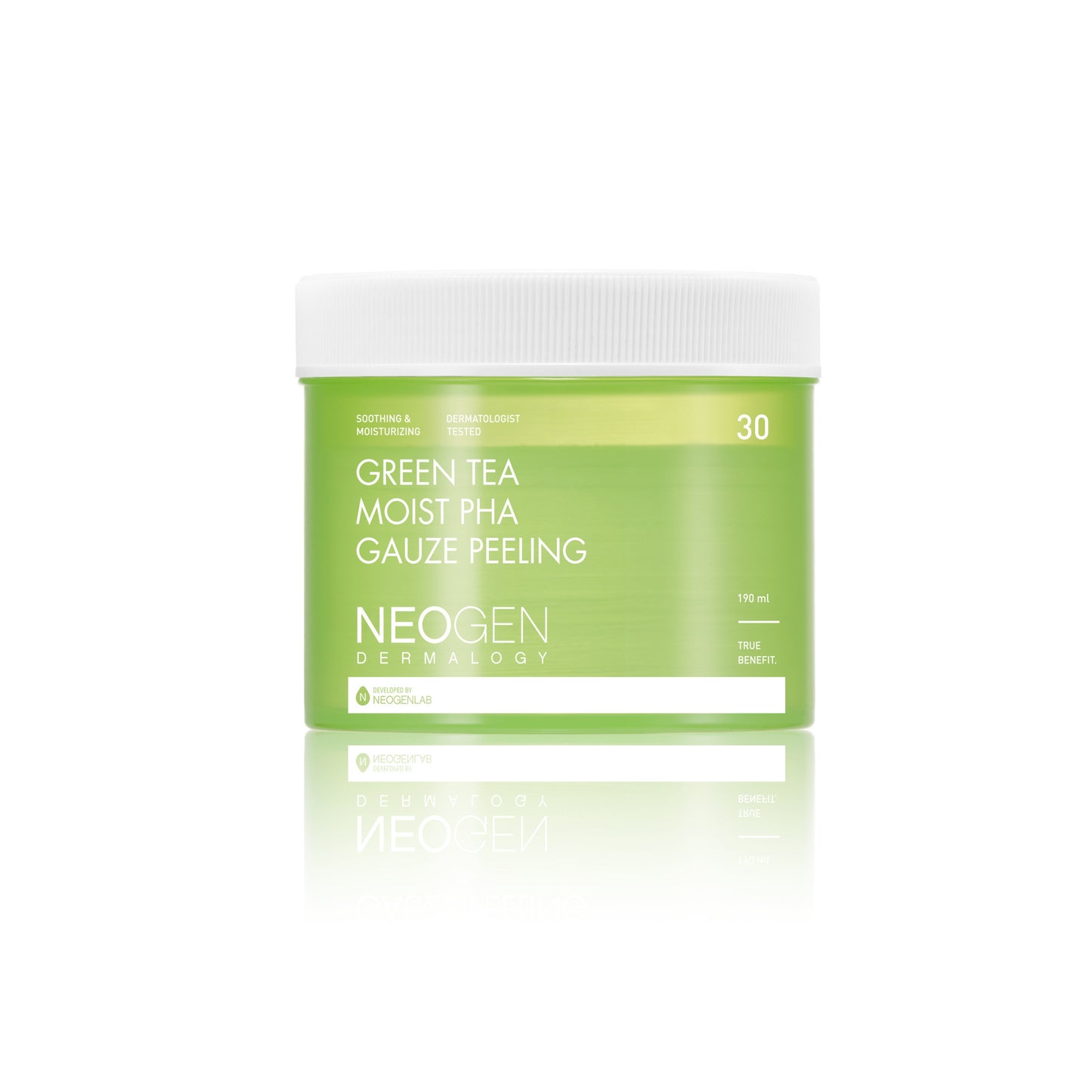 GREEN TEA MOIST PHA GAUZE PEELING (190ml-30 Pads)