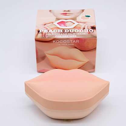 PEACH DUO DUO - LIP SCRUB+LIP OIL