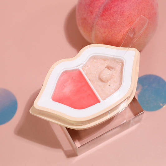 PEACH DUO DUO - LIP SCRUB+LIP OIL