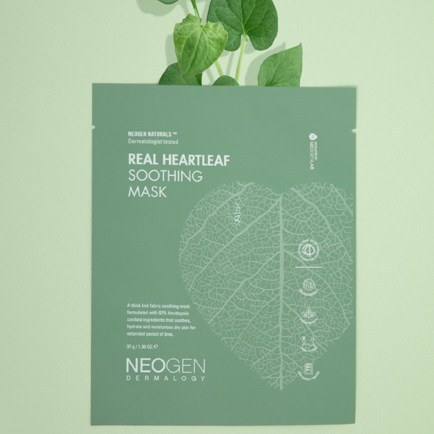 REAL HEARTLEAF SOOTHING MASK  (10 sheets)