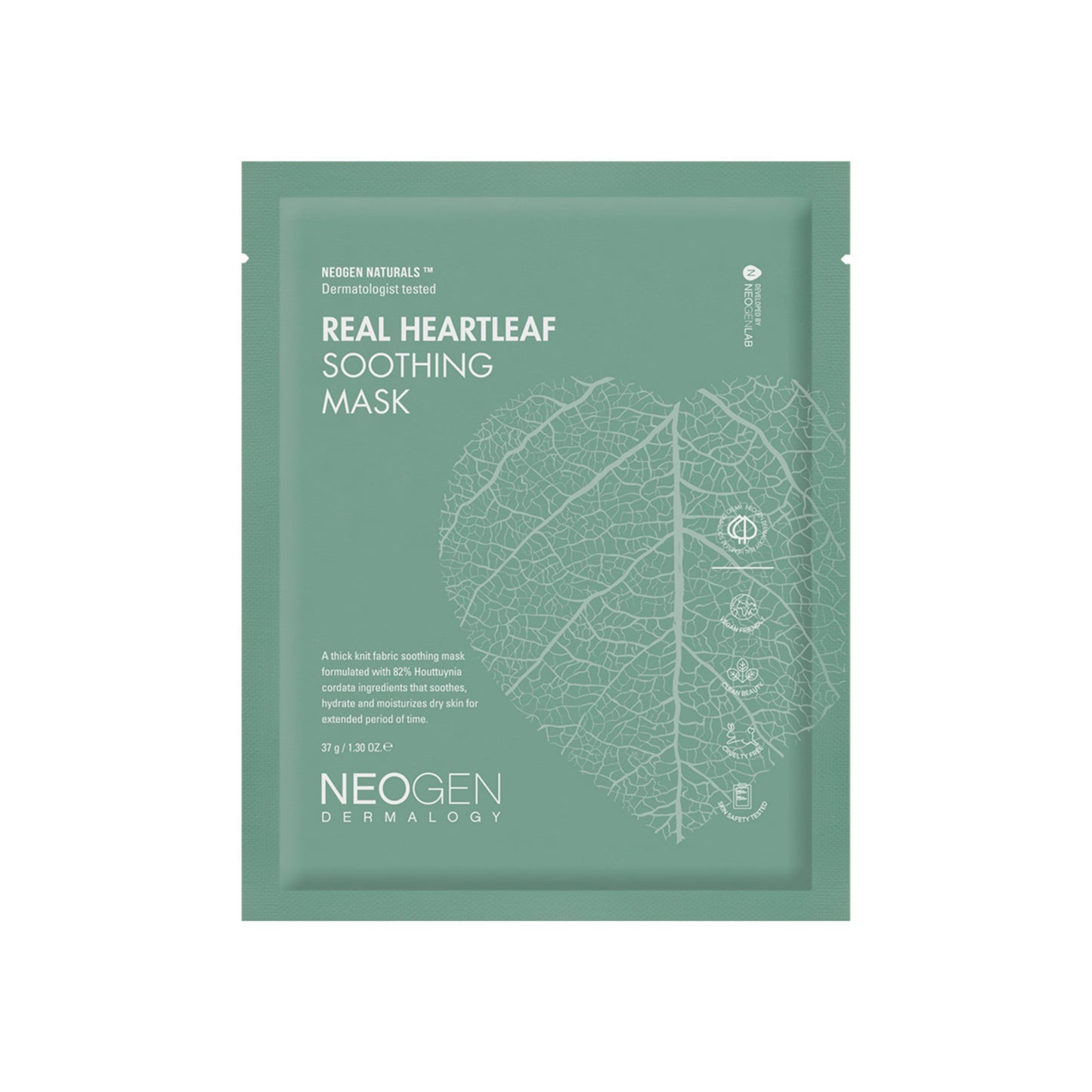 REAL HEARTLEAF SOOTHING MASK  [10 sheets]