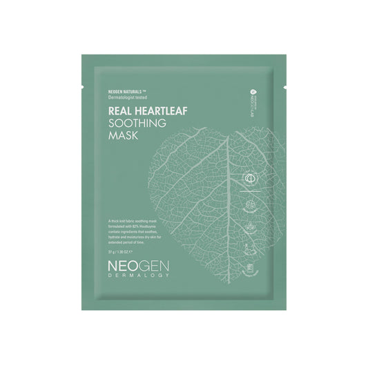 REAL HEARTLEAF SOOTHING MASK  [10 sheets]