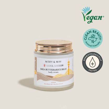 SHEA BUTTER & RICE BRAN BODY CREAM 250ML