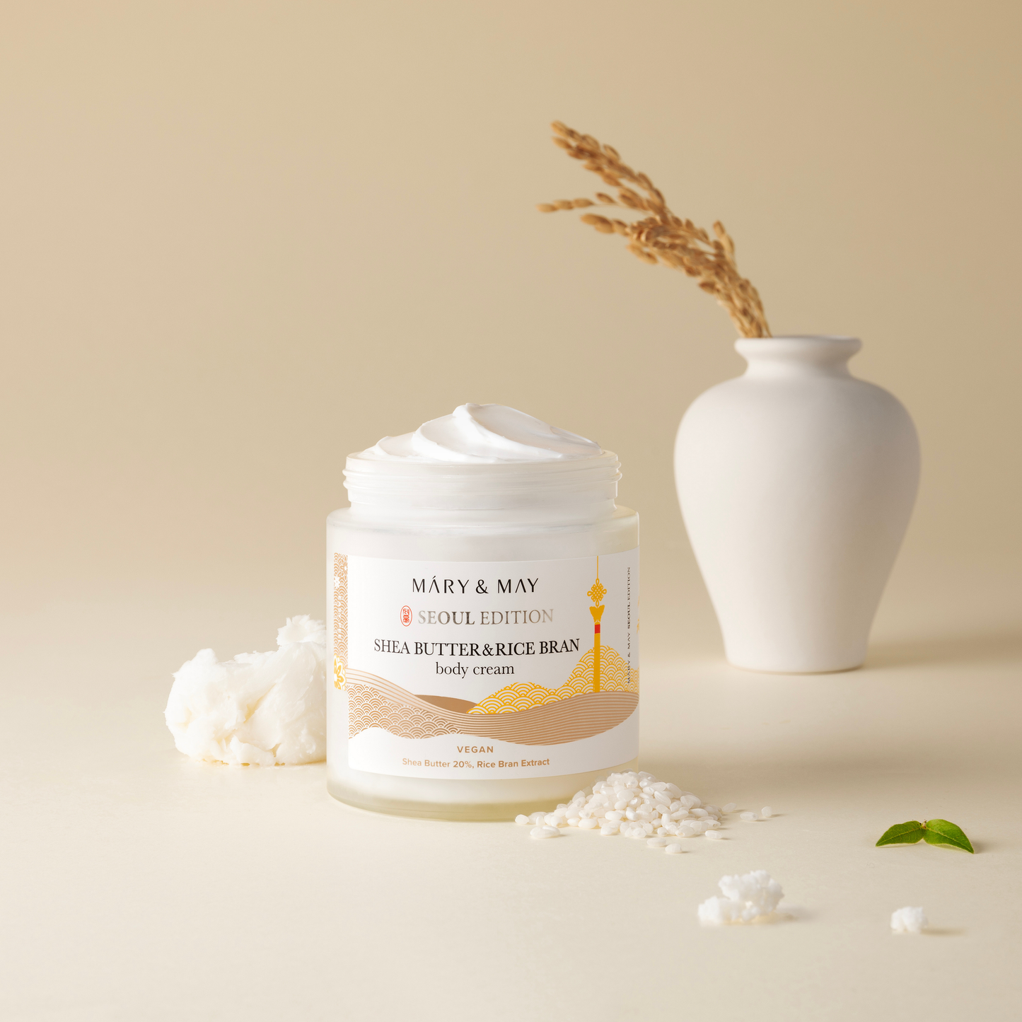 SHEA BUTTER & RICE BRAN BODY CREAM 250ML