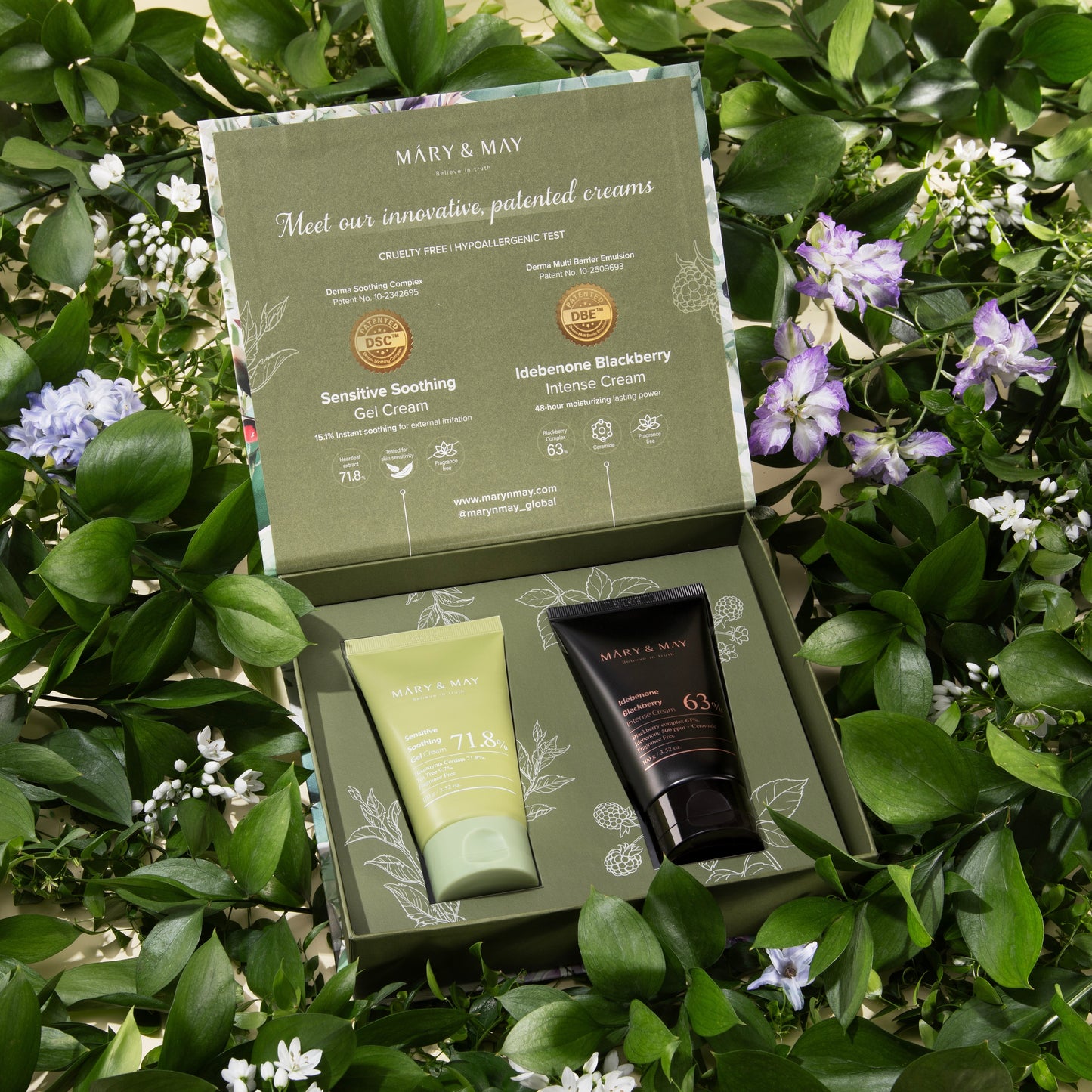 Soothing Gel Cream+Idebenone Blackberry Cream Duo Set