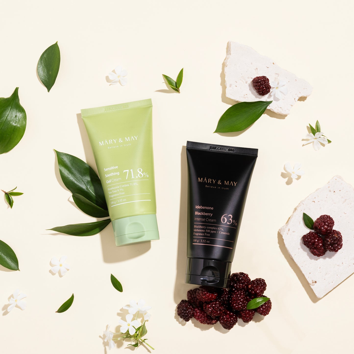 Soothing Gel Cream+Idebenone Blackberry Cream Duo Set