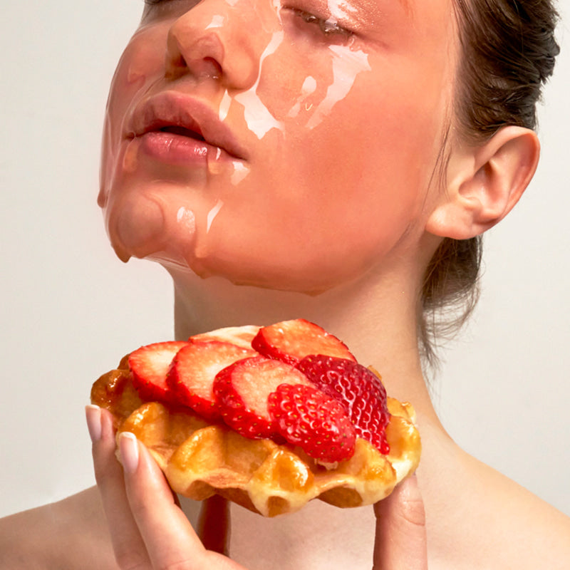 STRAWBERRY- WAFFLE MASK