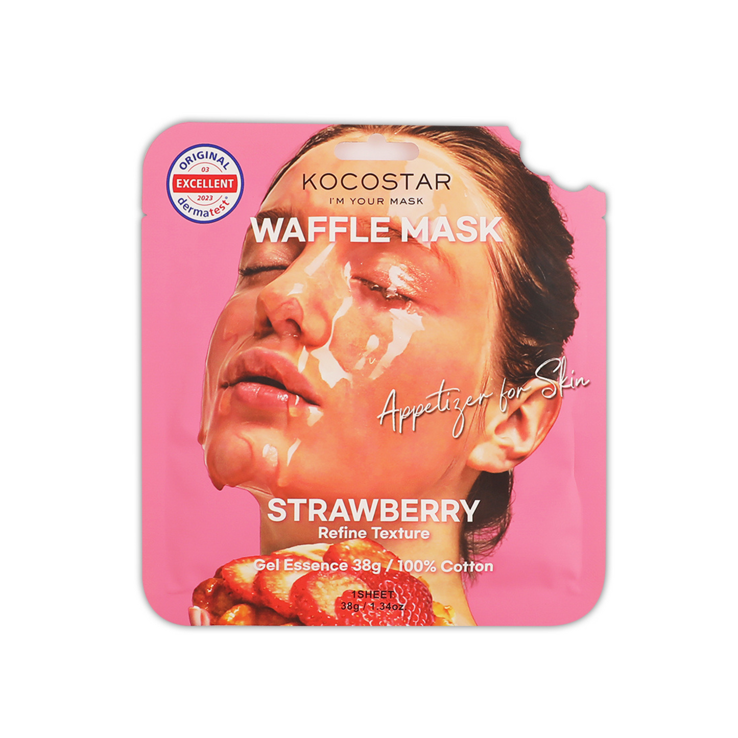 WAFFLE MASK STRAWBERRY