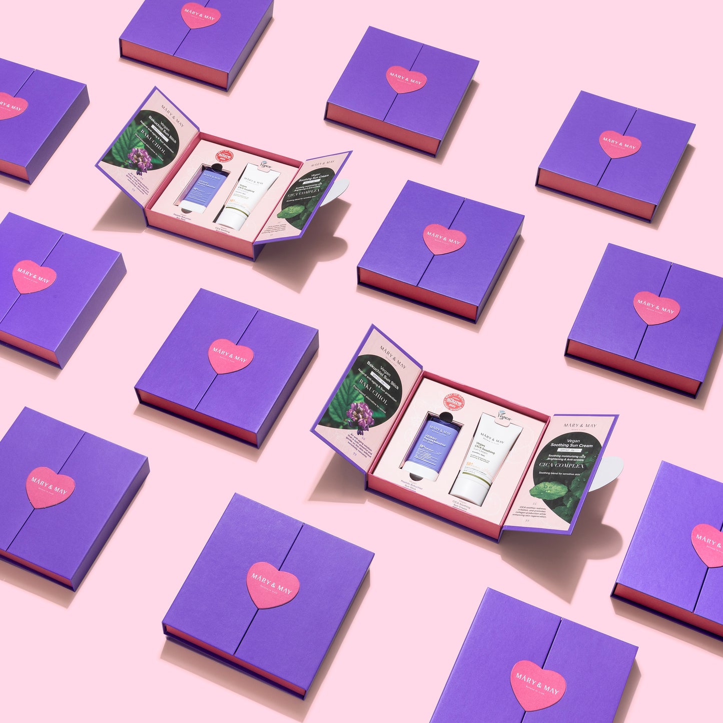 CICA Soothing Sun Cream+Vegan Peptide Bakuchiol Sun Stick Duo Set (50ml+18g)