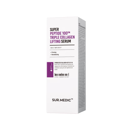 SUR.MEDIC+ SUPER PEPTIDE 100™ TRIPLE COLLAGEN LIFTING SERUM 50ML