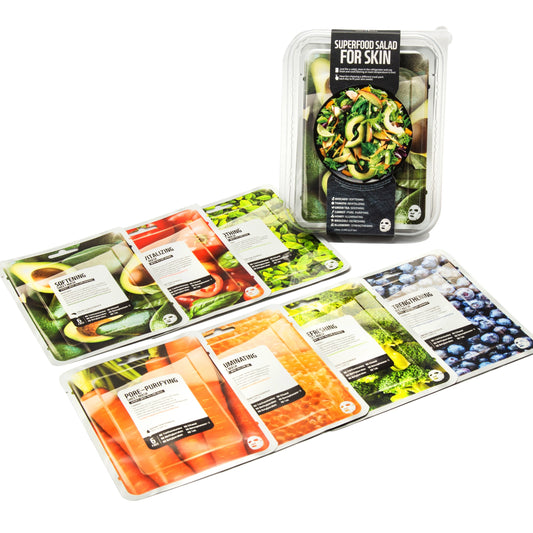 SUPERFOOD SHEET MASK SET - AVO (7PC)