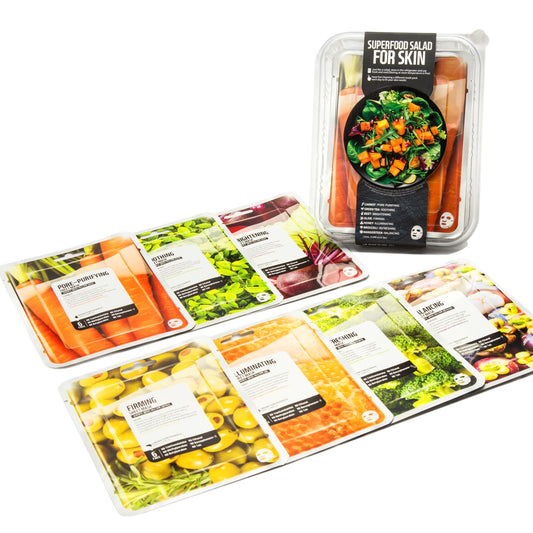 SUPERFOOD SHEET MASK SET - CARROT (7PC)