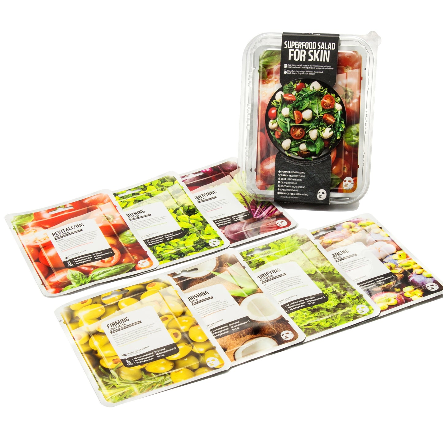 SUPERFOOD SHEET MASK SET- TOMATO (7PC)