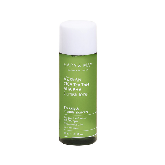 VEGAN CICA TEA TREE AHA PHA BLEMISH TONER 30ML