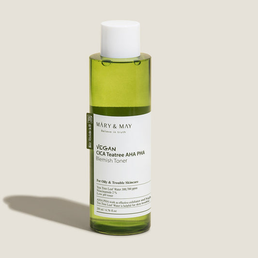 Vegan CICA Tea Tree AHA PHA Blemish Toner