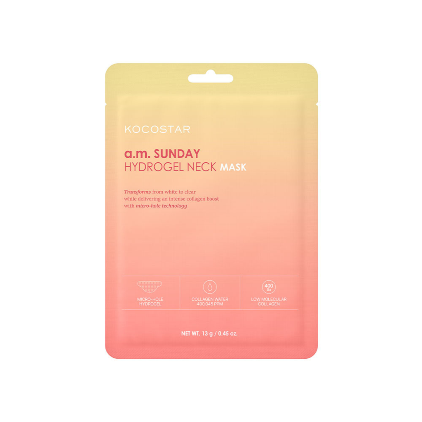 AM SUNDAY HYDROGEL NECK MASK (SINGLE)