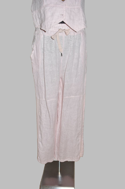 Soft Pink Linen Pants
