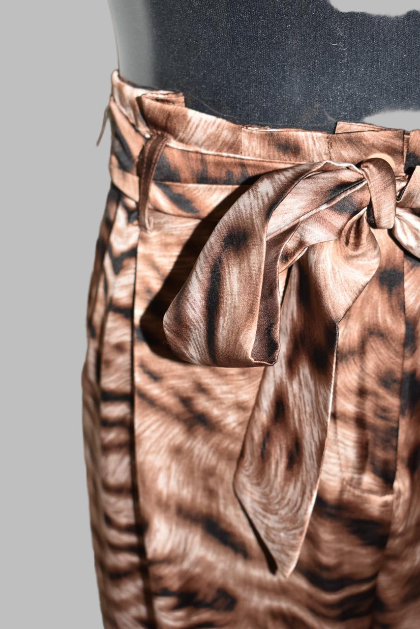 Cocoa Tiger Silk Pants