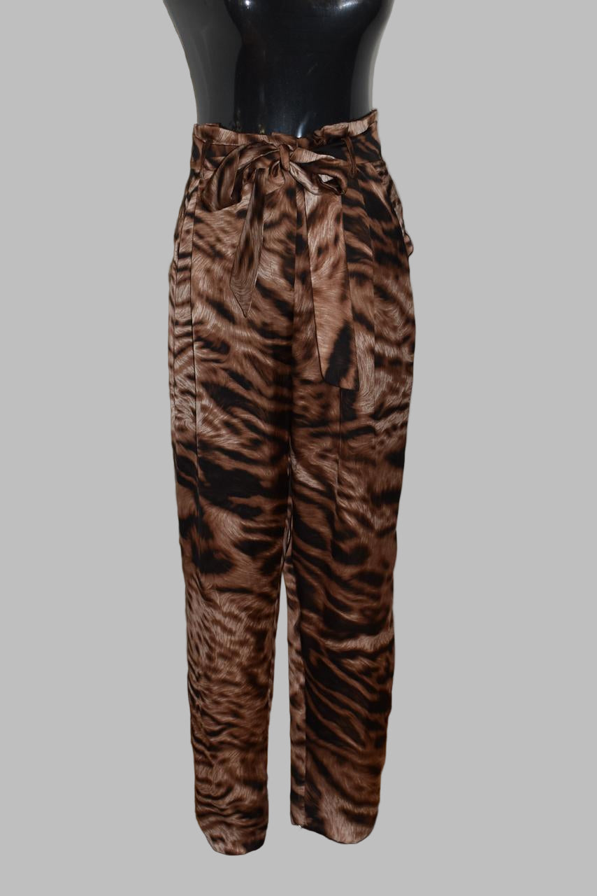 Cocoa Tiger Silk Pants
